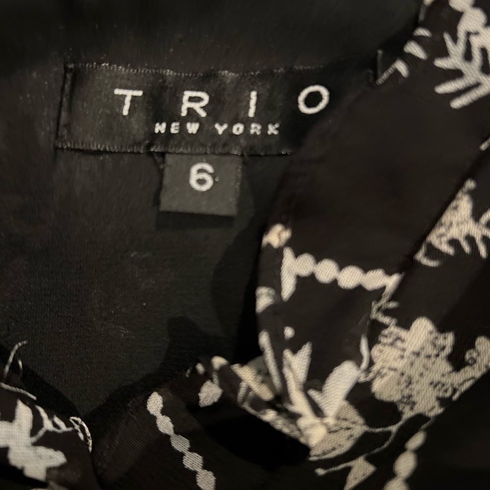 TRÍO  black and white dress size 6 - Picture 6 of 6